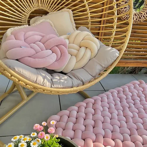 Velvet gevlochten speelmat / matras / playmat