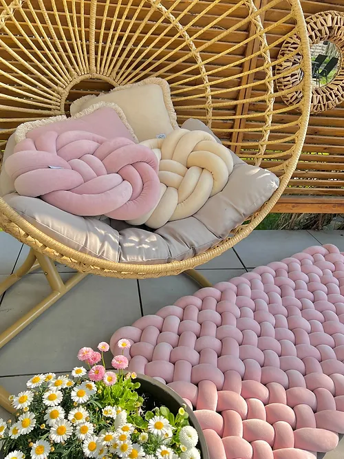 Velvet gevlochten speelmat / matras / playmat