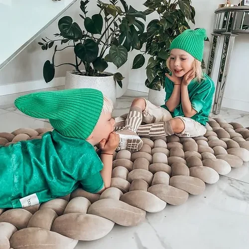 Velvet gevlochten speelmat / matras / playmat