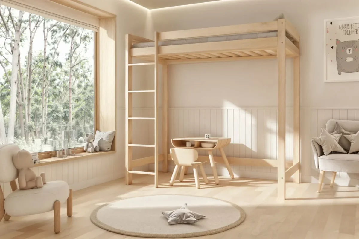 Stapelbed voor kinderen AVELA 160cm