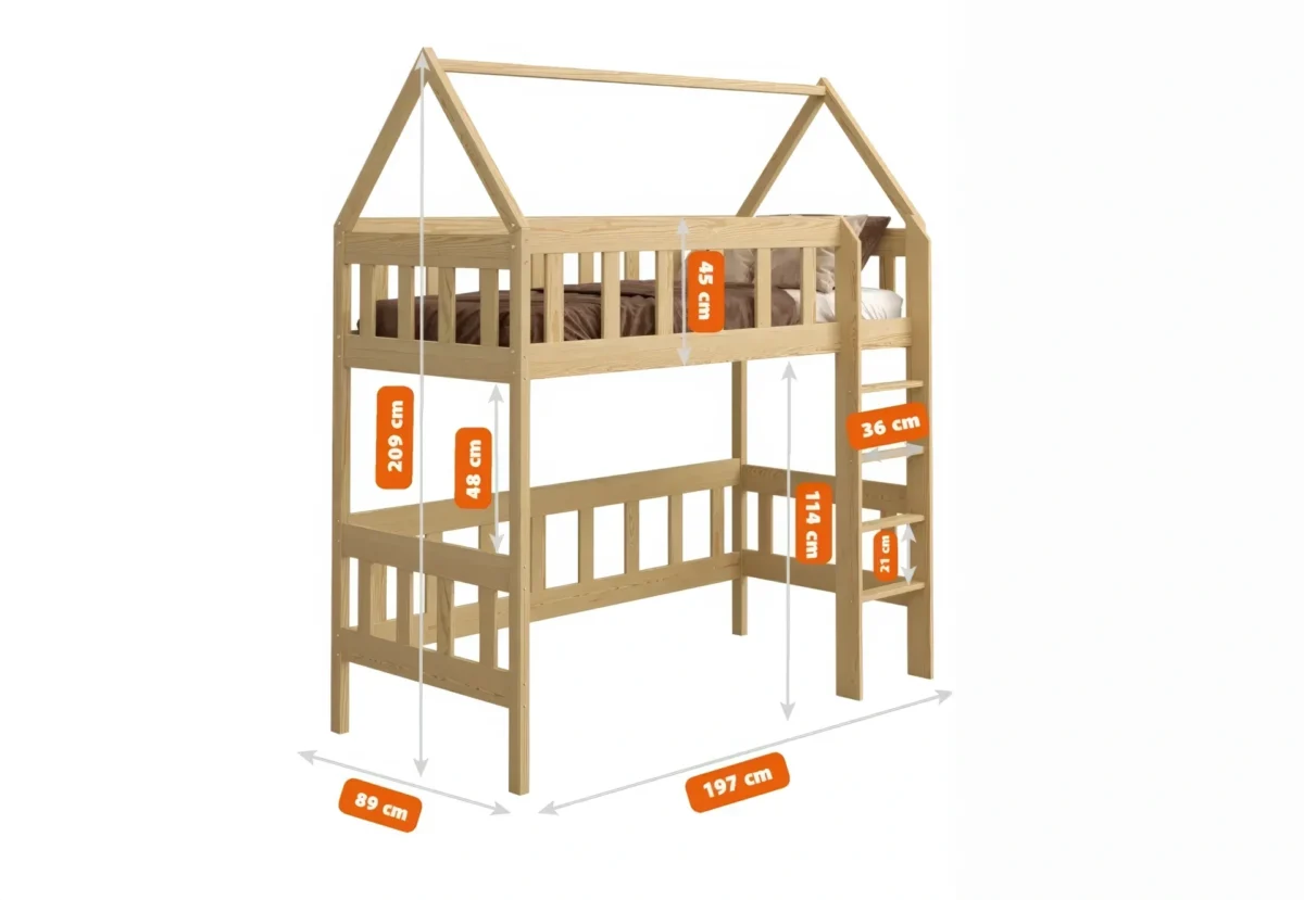 Stapelbed voor kinderen LUCIA