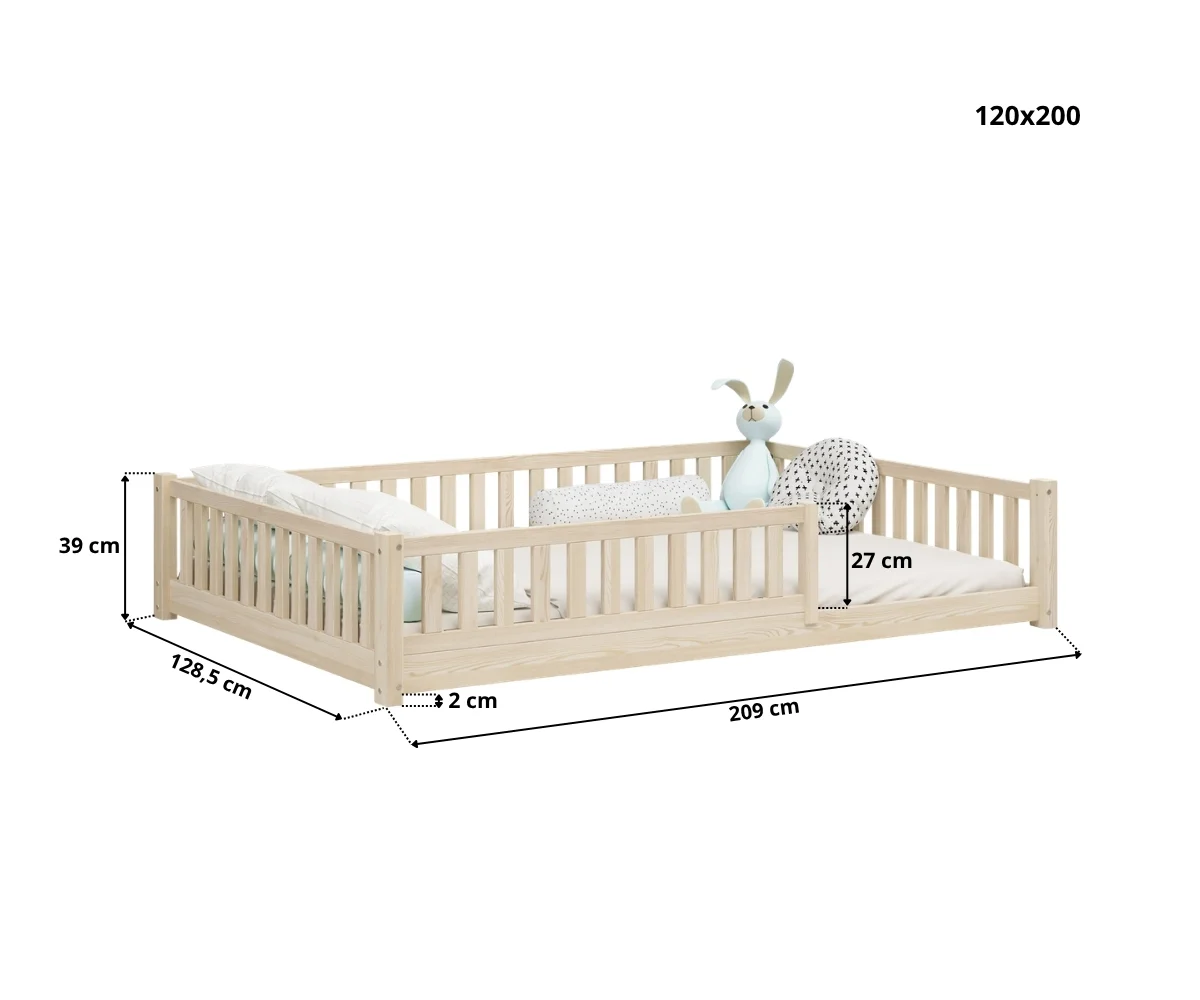 Montessori vloerbed ABETE XL