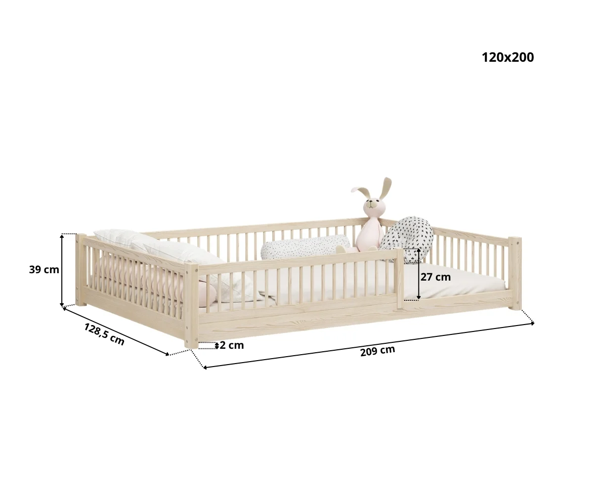 Montessori vloerbed SALICE XL