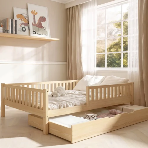sztachetki_szuflada_pojemnik-1.webp Kinderbed ABETE XL met lade (Snelle verzending 48u)